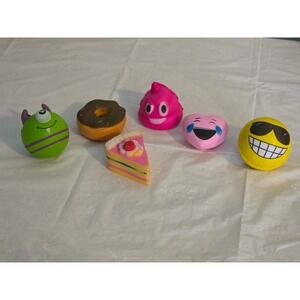 Emoji Squishies Stress Balls Toys Party‎ Favors Cake Donut Poop Heart